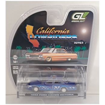 Greenlight 1:64 Ford Crown Victoria Lowrider 1992 blue